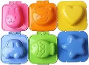 Ogrmar Cartoon Cute Egg Mold Sushi Rice Decorating Mould (6 pcs)