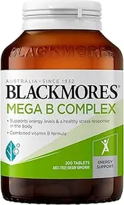 [Blackmores] Mega B Complex | Supports Energy Levels & Healthy Stress Response in the Body | 200 Tablets