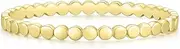 [Mameloly] 1.5mm 14K Gold Plated Wedding Bands for Women Dainty Stackable Thin Dot Ring Statement Ring Size 4-12