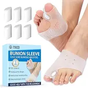 1 pair of silicone toe separators, soft silicone gel pad, hallux valgus, toe separator with metatarsal pad, breathable bunion correction toe separator, ball protection for overlapping toes, pain