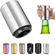 Push Down Bottle Opener,Magnetic Beer Bottle Opener,Press Down Automatic Bottle Opener,Magnet Beer Cola Soda Crown Cap Top Bottle Opener Tool Kitchen Gadgets Accessories Gifts for Men