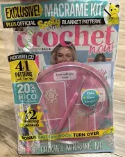 NEW Crochet Now Magazine Exclusive Macrame Kit Sooty Blanket Pattern SEALED