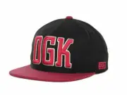 DGK Freshman Black & Red Adjustable Snapback Flat Bill Cap Hat