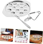 1Set Stainless Steel Snail Dish Plate Compartment Escargot Serving Plate Resistant Kitchenware for Dishwasher Safe for Easy Cleaning