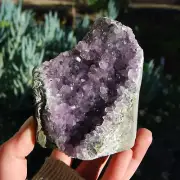 1.2lb Raw Amethyst Geode Crystal Cathedral Cluster, Self Standing, Uruguay