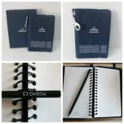 Omega Seamaster Waterproof Notebook Journal Diary - OMEGA Pencil - Brand New!