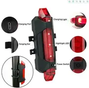 USB Rechargeable WaterProof LED Bike Bicycle Front & Rear Light Set