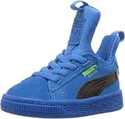[PUMA] Infant Suede Fierce Patent Block Ac Shoes, 6 M US Toddler, Plat Blue Black/Green Gecko