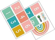 BRIGHTFUFU Cartoon Floor Decals 1 Set Number Stickers Self-Adhesive Game Decals for Bedrooms