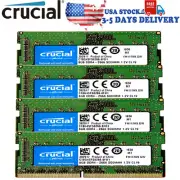 CRUCIAL DDR4 32GB (4X8GB) 2666 PC4-21300 Laptop SODIMM 260-Pin Notebook Memory