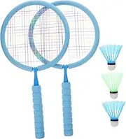 ibasenice 1Set Badminton Set for Lightweight Racket and Balls Sports Game Tool for Outdoor Play Designed for Aged Easy to Grip and Safe for Fun Activities