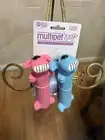 Multipet Original Loofa Set Of Set Dog Latex 6" Dog Toy With Squeaker