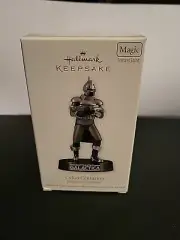 Battlestar Galactica Cylon Centurion Silver Hallmark Ornament 2011 Magic Sound