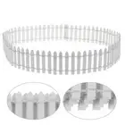 2pcs White Picket Fence Picket Fence Decoration Flower Border Fence Wood
