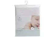 Baby First: Cot Flat Sheet - White