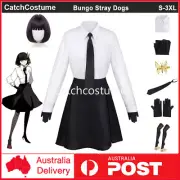 Anime Bungo Stray Dogs Akiko Yosano Cosplay Costume Dress Halloween Outfits