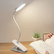 LED Desk Lamp USB Charging Folding Learning Eye Protection Reading Office Bedroom Touch Dimming Night Light Office Bedside Flexible Dimmable Folding LED Clip E