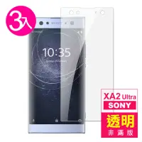 在飛比找momo購物網優惠-SONY XA2Ultra透明9H玻璃鋼化膜手機保護貼(3入