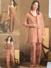 Vogue Sewing Pattern 2851 Misses Ladies Shirt-Jacket Jacket Top Pants 8-12 UC