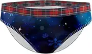 [Tiunyeah] Bikini Panty Snowflake Winter Blue Hipster Briefs Women Panties S Stretch Ladies Underwear