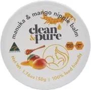 Clean & Pure Manuka & Mango Nipple Balm 50g MAY25