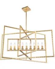 Crystorama Capri 9 Light Antique Gold Chandelier