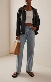 [Agolde] Henson Rigid Low-Rise Wide-Leg Jeans