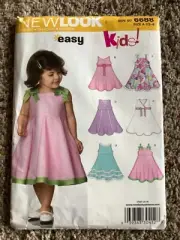 New Look SEWING PATTERN 6688 Toddlers SUMMER DRESS Sizes 1/2-4 UNCUT