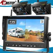 Auto On off Standby Wireless 1080P Solar Magnet Backup Camera 9" Monitor DVR