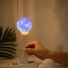 Moon Smart Night Light, Voice Activated LED Lamp,USB Plug-In Bedroom Night Light