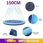 150cm Outdoor Water Pool Play Pad Toy Dog Inflatable Sprinkler Splash Spray Mat