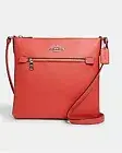 NWT Coach C1556 Rowan File Leather "Tangerine" Crossbody Bag
