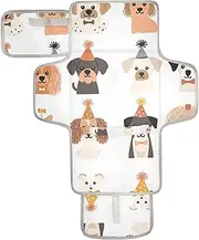 Reusable Portable Changing pad with Tissue Pocket Travel Changing pad for Baby for Girl & Boy
