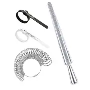 YIEPET Ring Sizer Mandrel, US Ring Mandrel Measurement Kit,Gauge Set with