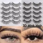 Wispy Eye Lash Extension 3D Soft Mink Hair False Eyelashes Natural Long