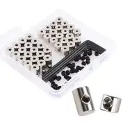 Pack Of 40 Secure Pin Locks for Badges with Wrench Tool Locking Pin Backs