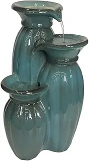 Triple Ceramic Vase Water Fountain Water Feature