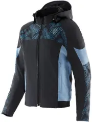 Dainese Ignite 2 Mirage Ladies Motorcycle Textile Jacket, black-blue, Size 50 for Women Black Blue