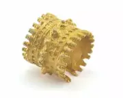 Adjustable Ring Raw Brass (17mm 7US inner size - Adjustable ) OZ3352