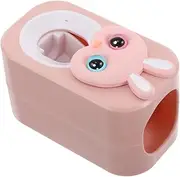Beatifufu Squeeze Toothpaste Artifact Bathroom Accessory Cup Holder Toothpaste Tube Squeezer Wall Toothpaste Squeezing Tool Convenient Toothpaste Squeezing Device Plastic Pink