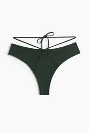 Tie Detail Brazilian Bikini Bottoms