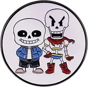 [Pinstant] Undertale Sans Papyrus Indie Video Game 1.2" Enamel Pin Badge, 1.2 Inches, Enamel, enamel