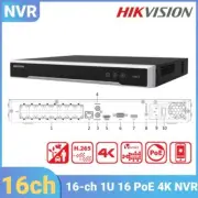 Hikvision NVR 16 Channel POE Security Network Video Recorder for 8MP IP Camera