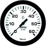 Faria Euro 4" Gauge - 6000 RPM Tachometer (Gas) (Inboard & I/O) F32904