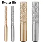 Brazed Diamond Router Bits 1/2" Shank Straight Grinding Bits Quartz Seam Tool