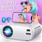 Portable Projector with WiFi and Bluetooth, 9500L Native 1080P Projector