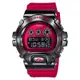 G-SHOCK 個性金屬三重指示器休閒錶-紅X黑(GM-6900B-4)/49.7mm