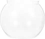 BESPORTBLE Transparent Small Plastic Fish Tank Globe Aquarium for Office Home Garden Lightweight Easy to Clean Unbreakable Design for Fish Turtle Observation