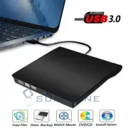 Slim Portable USB 3.0 External DVD Rewrite CD Drive Burner Reader Player