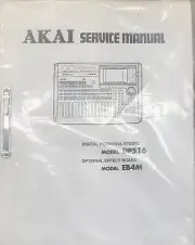 AKAI PROFESSIONAL DPS16 Service Manual Copy with Schematics & Service Bulletins